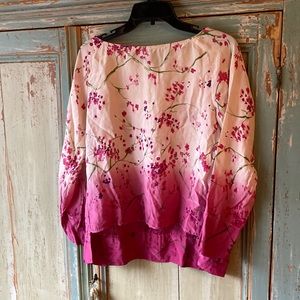 Zara Woman Silk Floral Top